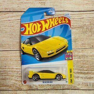 Hot Wheels HW: The 90's '90 Acura NSX, Yellow Toy - NEW